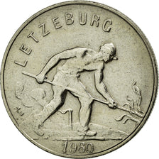 Coin, Luxembourg, Charlotte, Franc, 1960, EF(40-45), Copper-nickel, KM:46.2