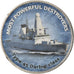 Coin, Zimbabwe, Shilling, 2018, Warship -  Destroyer type 45, MS(63), Nickel
