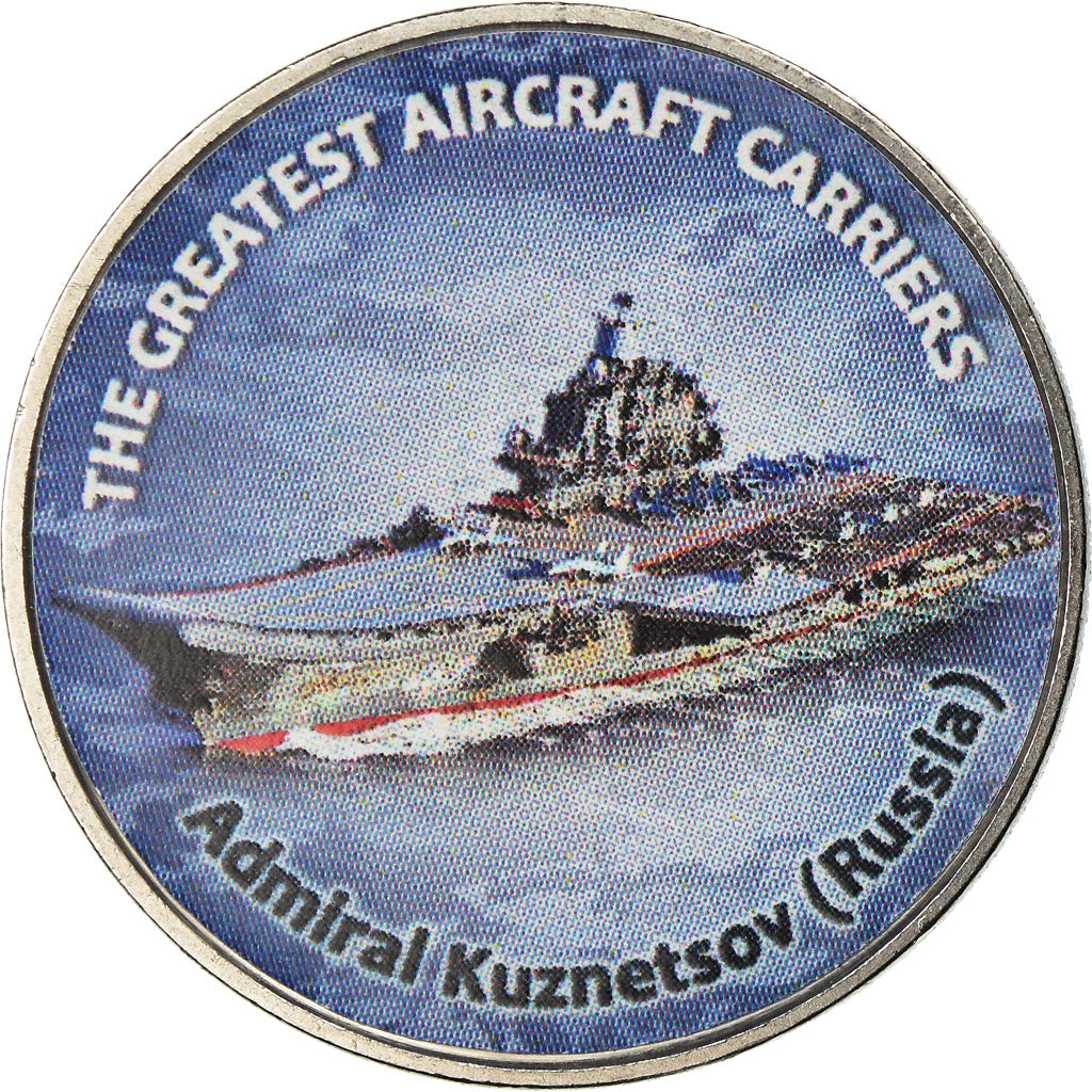 Moeda, Zimbabué, Shilling, 2019, Warship -  Porte-avions Kuznetsov, MS(63)