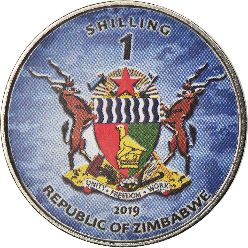 Moeda, Zimbabué, Shilling, 2019, Warship -  Porte-avions Kuznetsov, MS(63)