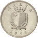 Malta, Lira, 1991, EF(40-45), Nickel, KM:99