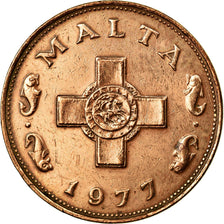 Coin, Malta, Cent, 1977, British Royal Mint, EF(40-45), Bronze, KM:8