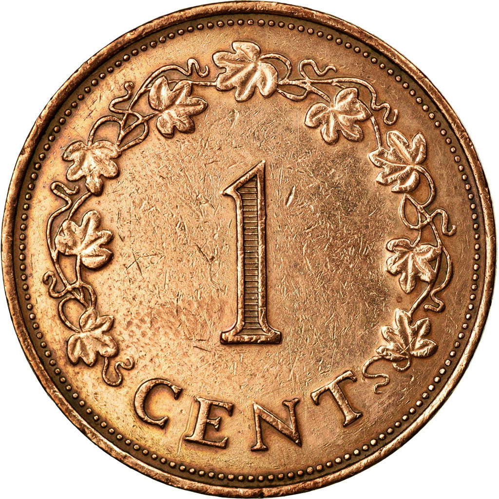 Coin, Malta, Cent, 1977, British Royal Mint, EF(40-45), Bronze, KM:8