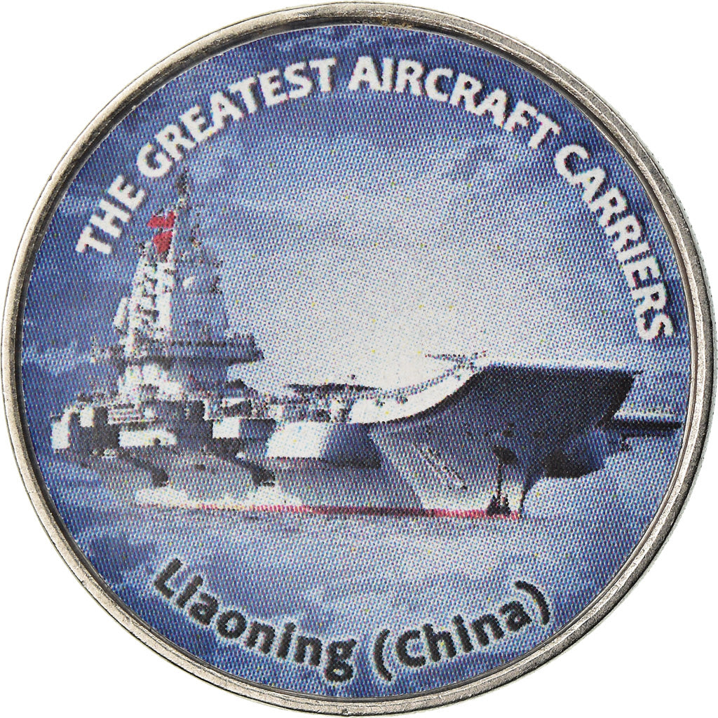 Monnaie, Zimbabwe, Shilling, 2019, Warship -  Porte-avions Llaoning, SPL, Nickel
