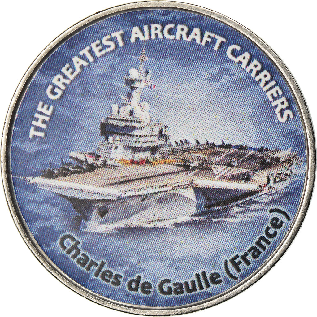 Monnaie, Zimbabwe, Shilling, 2019, Warship -  Porte-avions Charles de Gaulle