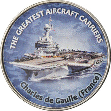 Monnaie, Zimbabwe, Shilling, 2019, Warship -  Porte-avions Charles de Gaulle