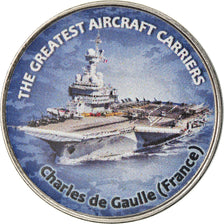 Monnaie, Zimbabwe, Shilling, 2019, Warship -  Porte-avions Charles de Gaulle
