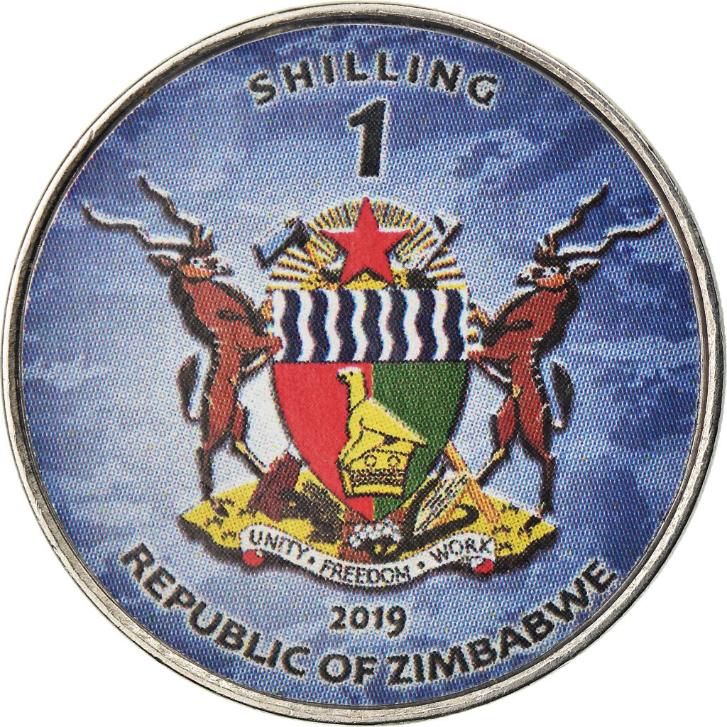 Monnaie, Zimbabwe, Shilling, 2019, Warship -  Porte-avions Charles de Gaulle