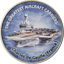 Monnaie, Zimbabwe, Shilling, 2019, Warship -  Porte-avions Charles de Gaulle