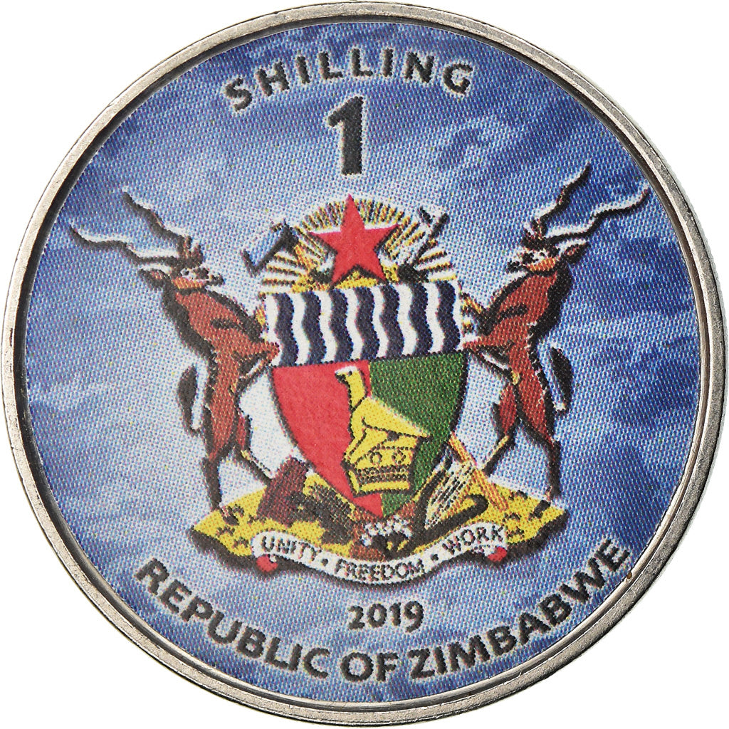Monnaie, Zimbabwe, Shilling, 2019, Warship -  Porte-avions Charles de Gaulle