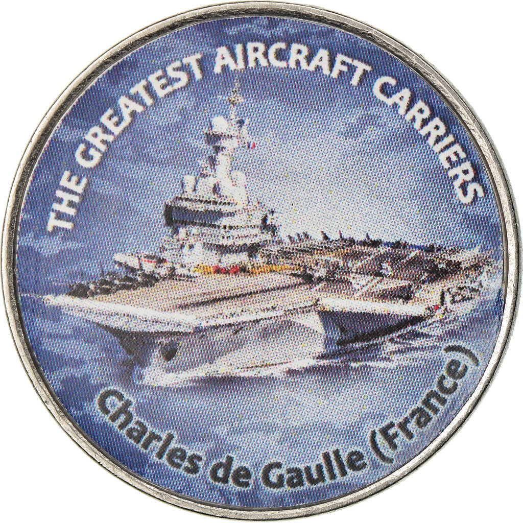 Monnaie, Zimbabwe, Shilling, 2019, Warship -  Porte-avions Charles de Gaulle