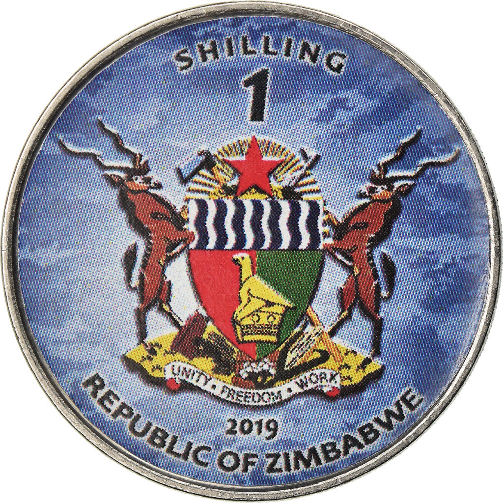 Monnaie, Zimbabwe, Shilling, 2019, Warship -  Porte-avions Charles de Gaulle