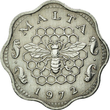 Moneda, Malta, 3 Mils, 1972, British Royal Mint, MBC, Aluminio, KM:6