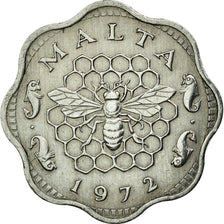 Coin, Malta, 3 Mils, 1972, British Royal Mint, EF(40-45), Aluminum, KM:6