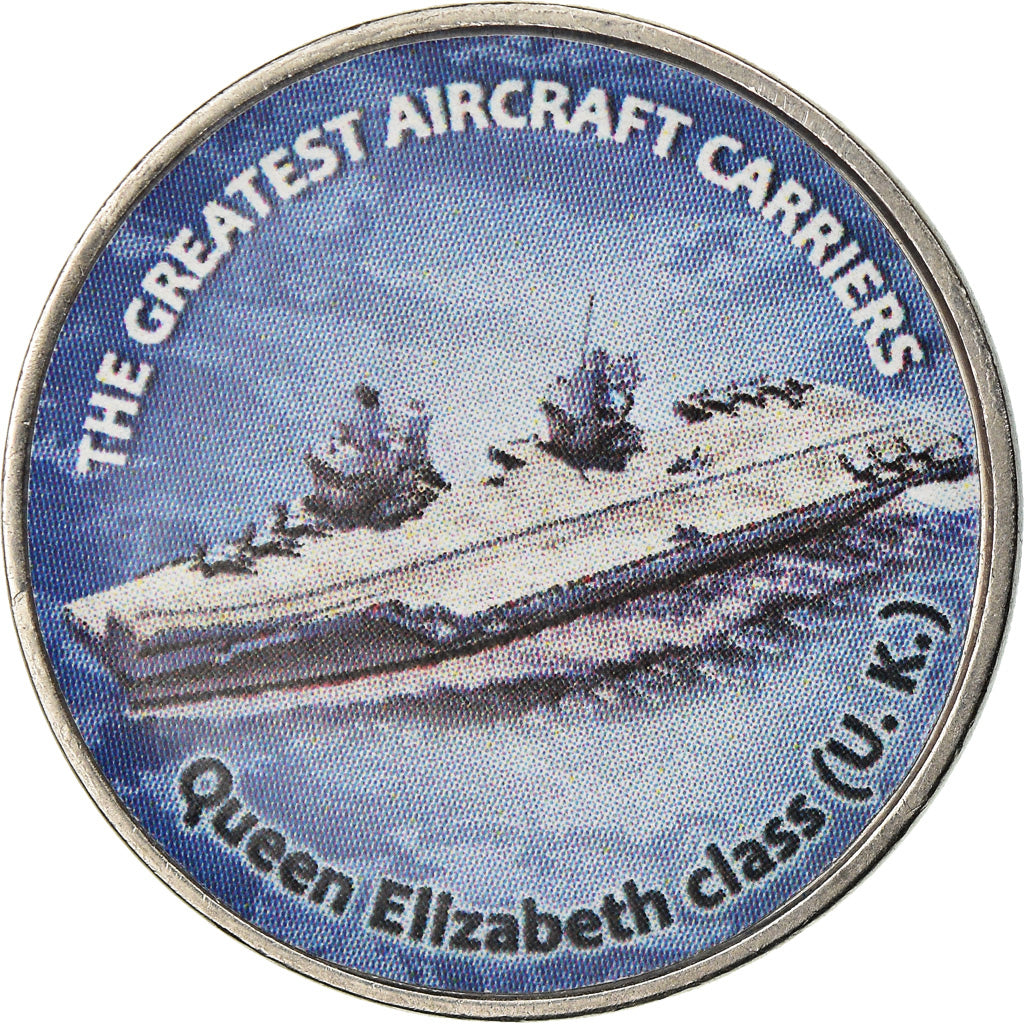 Monnaie, Zimbabwe, Shilling, 2019, Warship -  Porte-avions Queen Elizabeth, SPL
