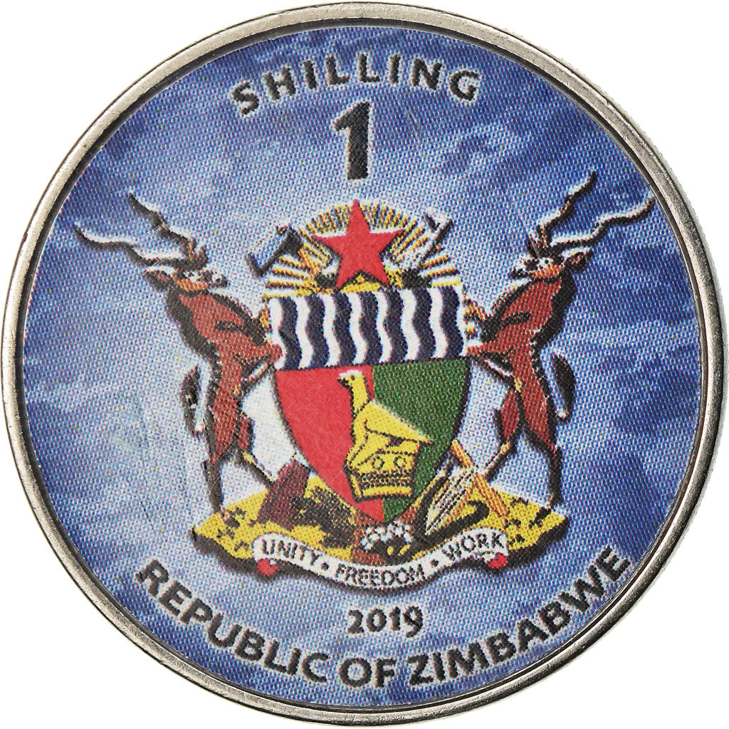 Monnaie, Zimbabwe, Shilling, 2019, Warship -  Porte-avions Queen Elizabeth, SPL