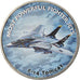 Coin, Zimbabwe, Shilling, 2019, Fighter jet - Tomcat, MS(63), Nickel plated