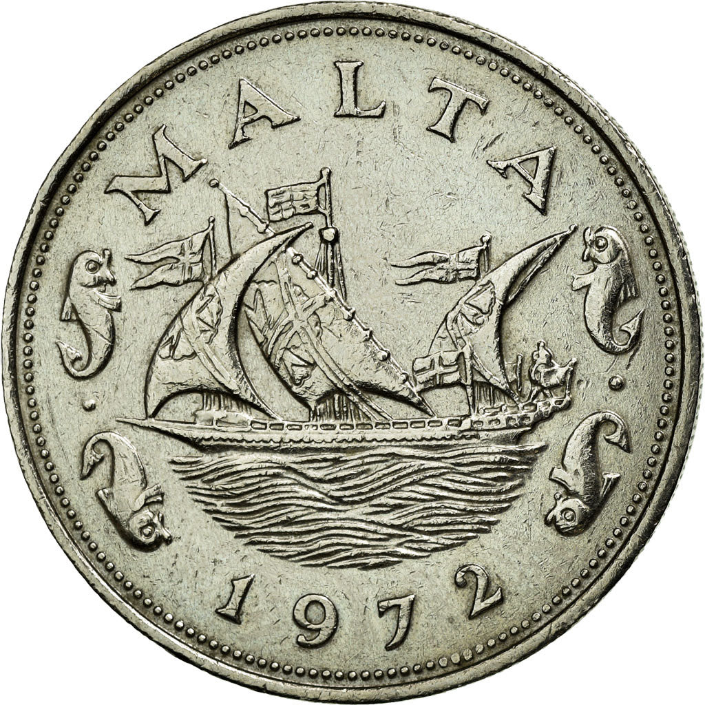 Münze, Malta, 10 Cents, 1972, British Royal Mint, SS, Copper-nickel, KM:11