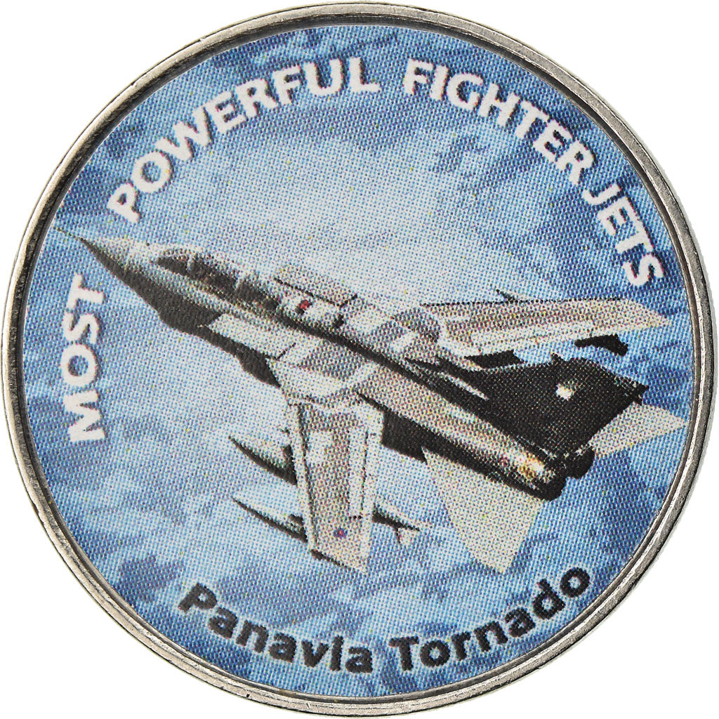 Coin, Zimbabwe, Shilling, 2019, Fighter jet - Panavia Tornado, MS(63), Nickel
