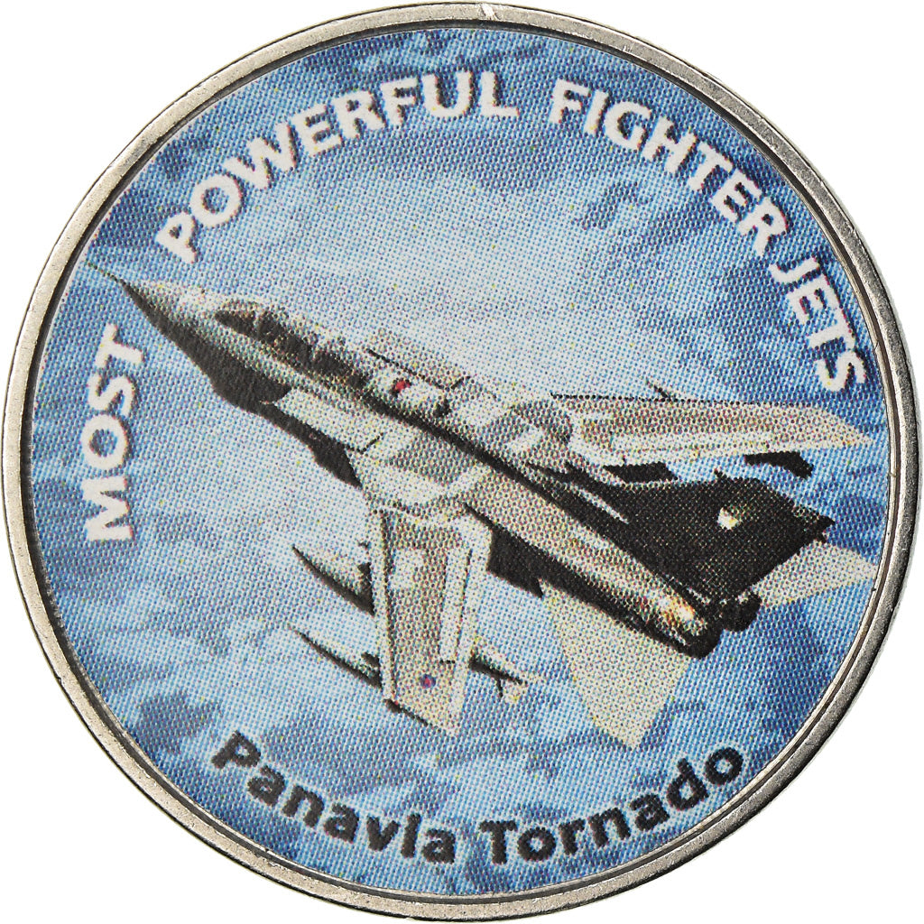 Coin, Zimbabwe, Shilling, 2019, Fighter jet - Panavia Tornado, MS(63), Nickel