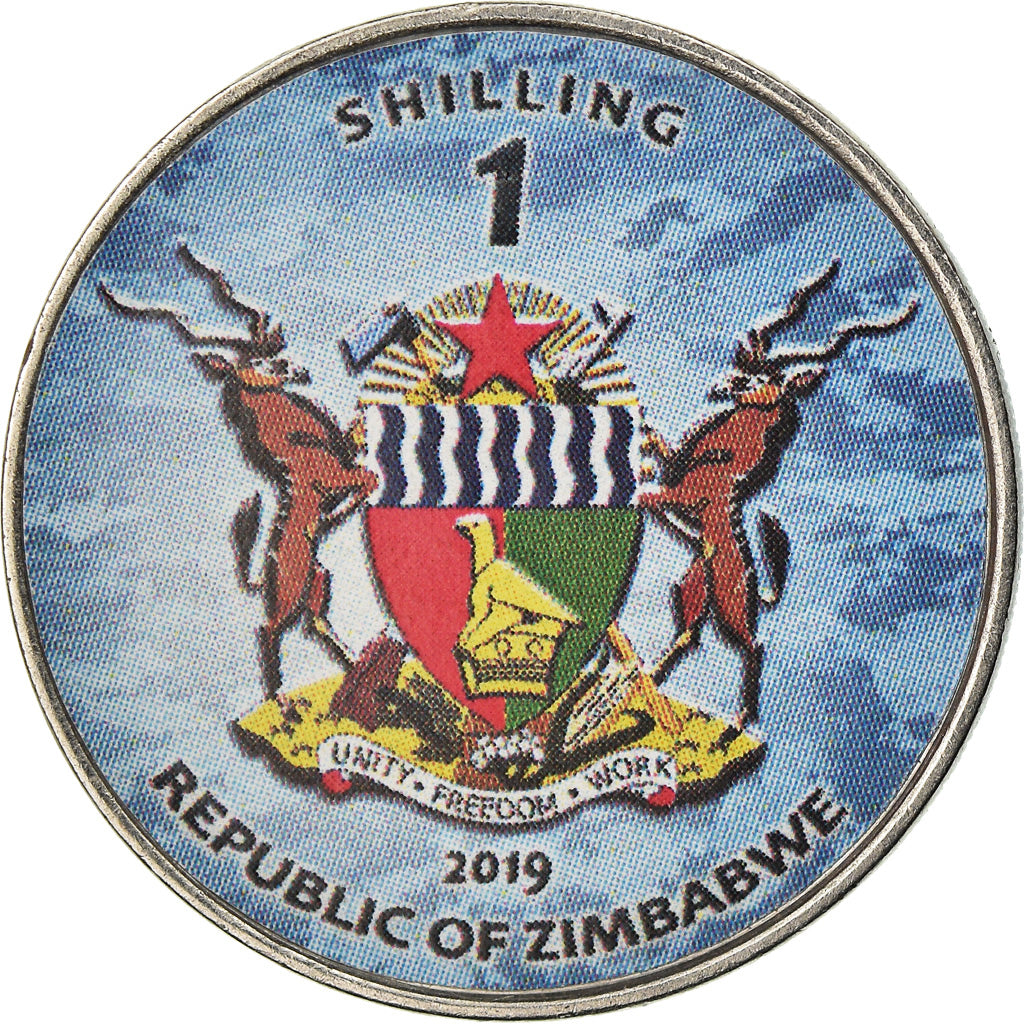 Moneta, Zimbabwe, Shilling, 2019, Fighter jet - Panavia Tornado, SPL, Acciaio