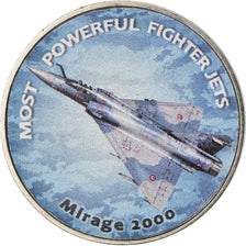 Coin, Zimbabwe, Shilling, 2019, Fighter jet - Mirage 2000, MS(63), Nickel plated