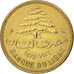 Lebanon, 5 Piastres, 1972, AU(50-53), Nickel-brass, KM:25.2