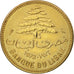Lebanon, 5 Piastres, 1972, AU(50-53), Nickel-brass, KM:25.2