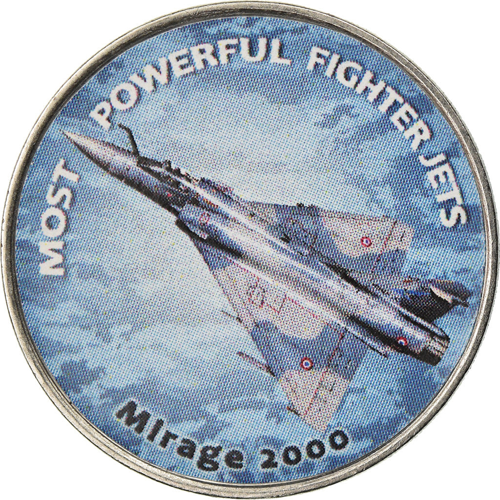 Munten, Zimbabwe, Shilling, 2019, Fighter jet - Mirage 2000, UNC-, Nickel plated