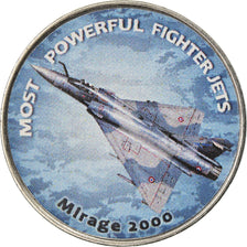 Coin, Zimbabwe, Shilling, 2019, Fighter jet - Mirage 2000, MS(63), Nickel plated