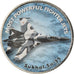 Coin, Zimbabwe, Shilling, 2018, Fighter jet - Sukhol, MS(63), Nickel plated