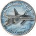 Moneda, Zimbabue, Shilling, 2018, Fighter jet - F-22 Raptor, SC, Níquel chapado