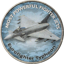 Coin, Zimbabwe, Shilling, 2018, Fighter jet - Eurofighter Typhoon, MS(63)