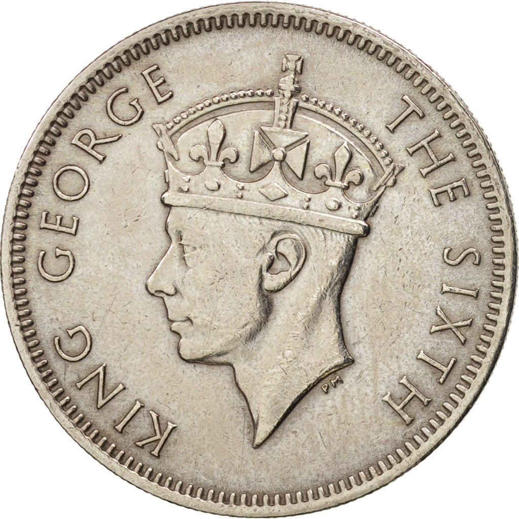 Coin, MALAYA, 20 Cents, 1950, EF(40-45), Copper-nickel, KM:9