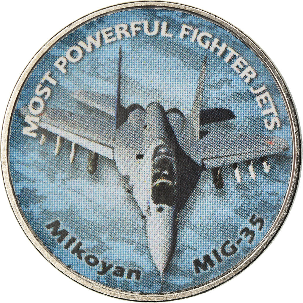Münze, Simbabwe, Shilling, 2018, Fighter jet - Mikoyan MIG-35, UNZ, Nickel