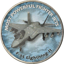 Moneta, Zimbabwe, Shilling, 2018, Fighter jet - F-35 Lightning II, SPL, Acciaio