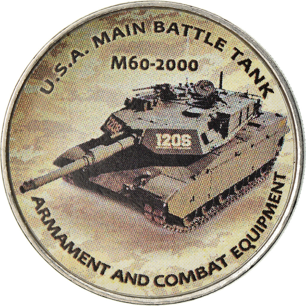 Moneta, Zimbabwe, Shilling, 2019, Tanks - M60-2000, SPL, Acciaio placcato nichel
