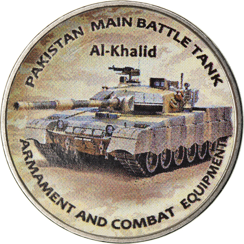 Moneta, Zimbabwe, Shilling, 2019, Tanks - Al-Khalid, SPL, Acciaio placcato
