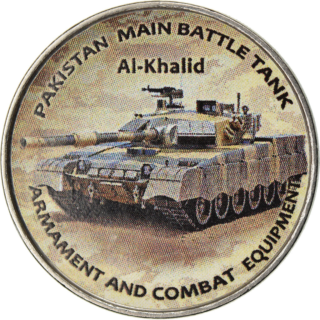 Coin, Zimbabwe, Shilling, 2019, Tanks - Al-Khalid, MS(63), Nickel plated steel