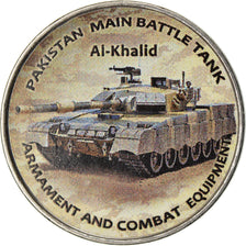 Coin, Zimbabwe, Shilling, 2019, Tanks - Al-Khalid, MS(63), Nickel plated steel