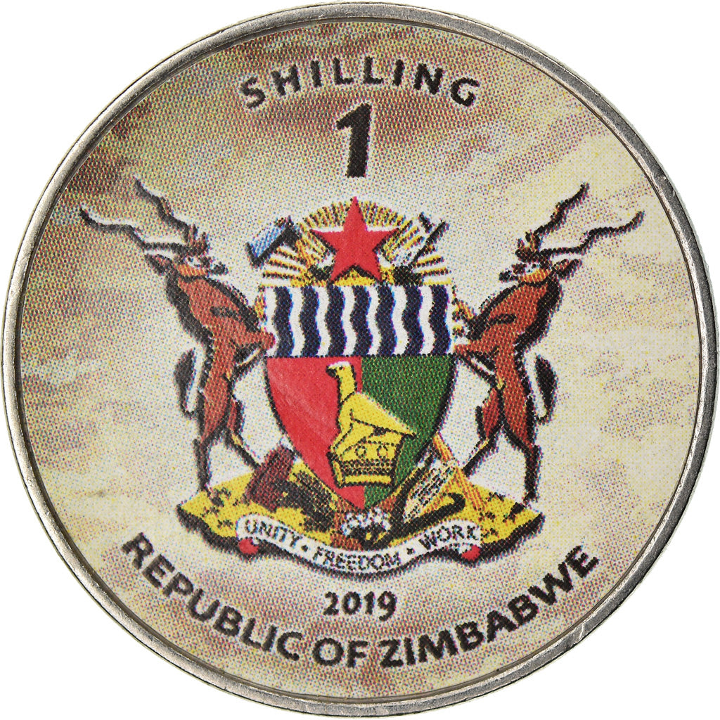 Monnaie, Zimbabwe, Shilling, 2019, Tanks - Al-Khalid, SPL, Nickel plated steel