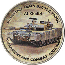 Coin, Zimbabwe, Shilling, 2019, Tanks - Al-Khalid, MS(63), Nickel plated steel