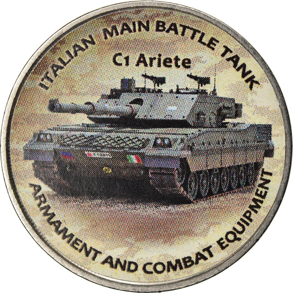 Munten, Zimbabwe, Shilling, 2019, Tanks - C1 Arlete, UNC-, Nickel plated steel