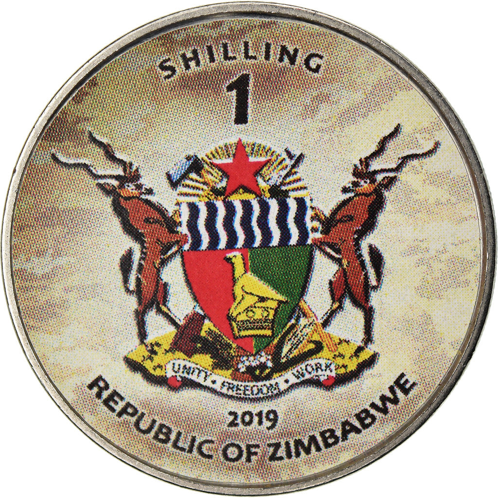Munten, Zimbabwe, Shilling, 2019, Tanks - C1 Arlete, UNC-, Nickel plated steel