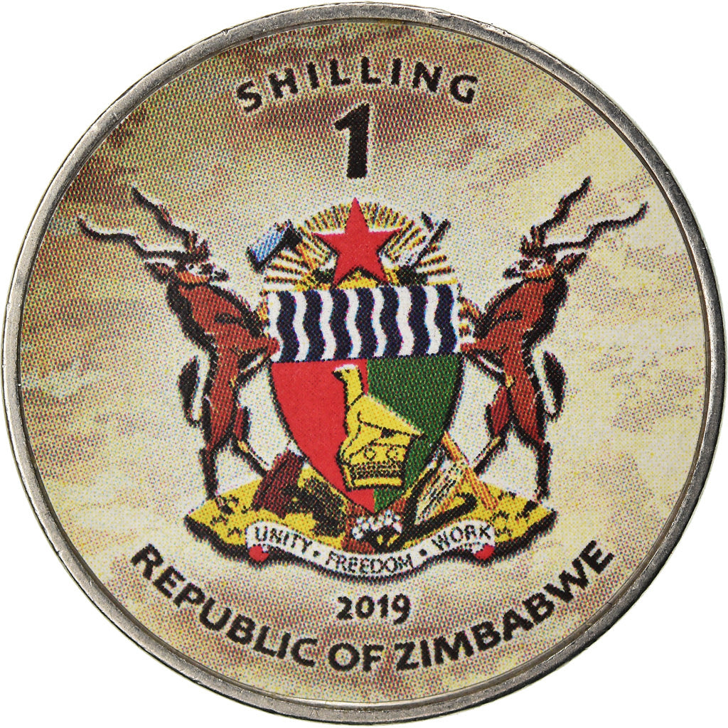 Monnaie, Zimbabwe, Shilling, 2019, Tanks - Zulflqar, SPL, Nickel plated steel
