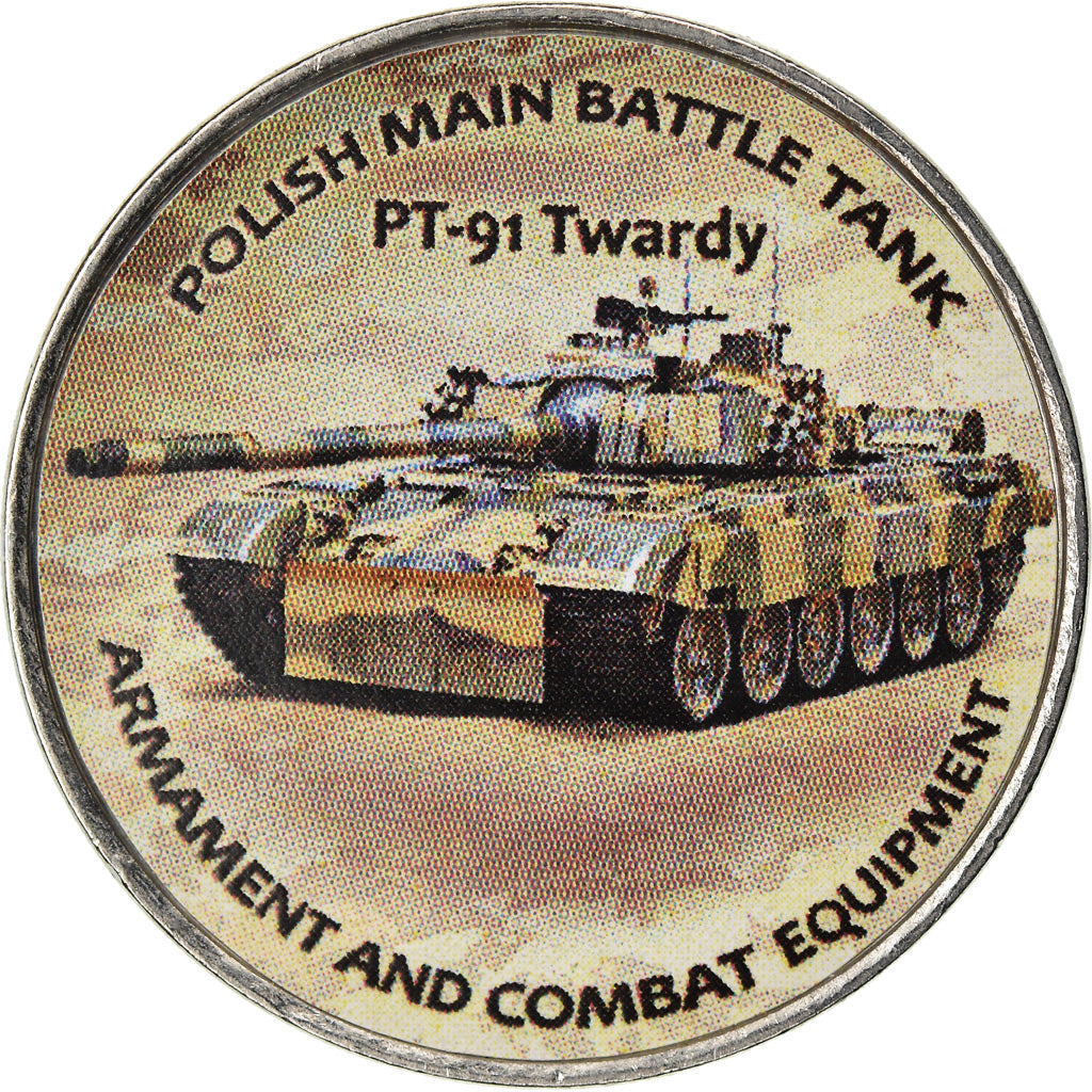 Monnaie, Zimbabwe, Shilling, 2019, Tanks - PT-91 Twardy, SPL, Nickel plated