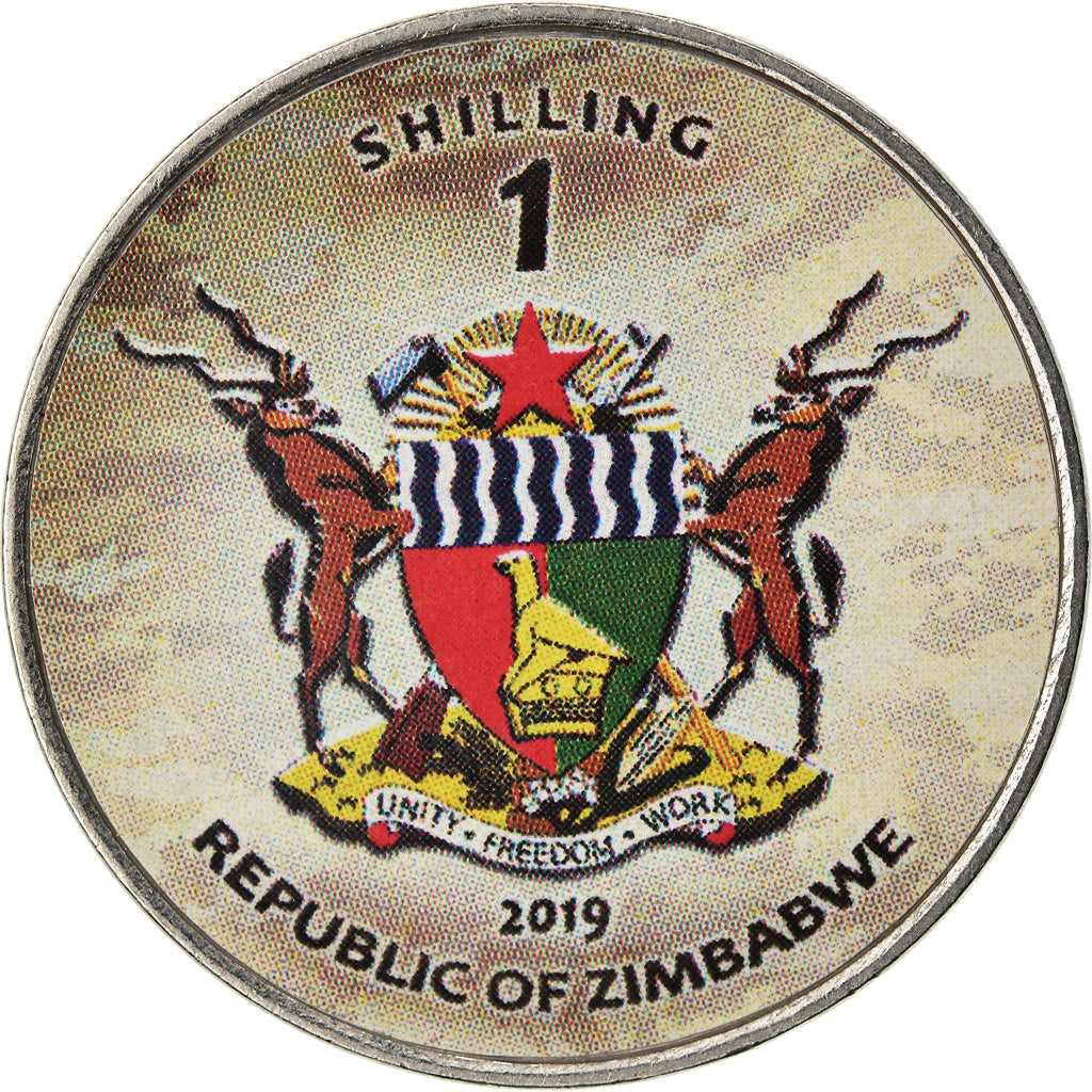 Monnaie, Zimbabwe, Shilling, 2019, Tanks - PT-91 Twardy, SPL, Nickel plated