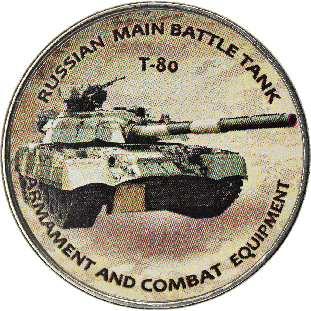 Münze, Simbabwe, Shilling, 2019, Tanks - T-80, UNZ, Nickel plated steel