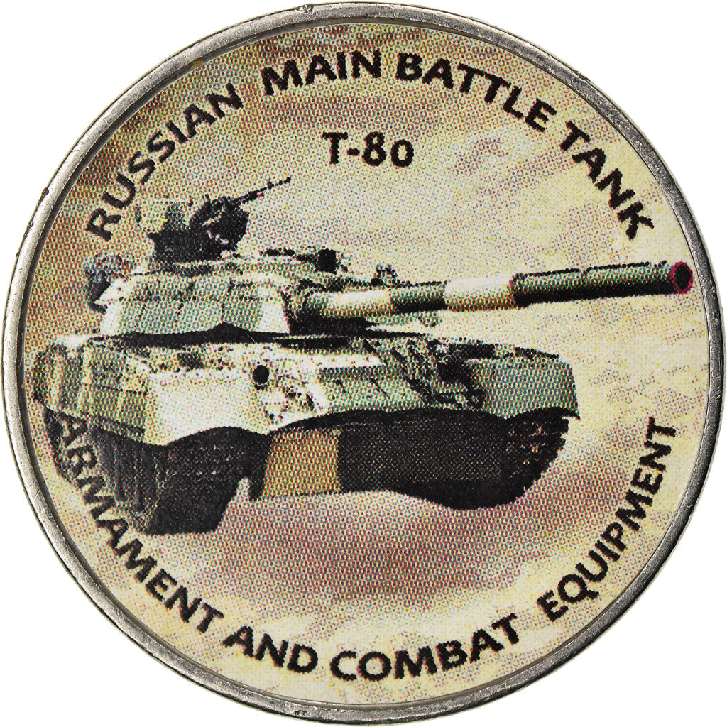 Moneta, Zimbabwe, Shilling, 2019, Tanks - T-80, SPL, Acciaio placcato nichel