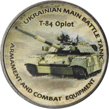 Coin, Zimbabwe, Shilling, 2018, Tanks - T-84 Oplot, MS(63), Nickel plated steel